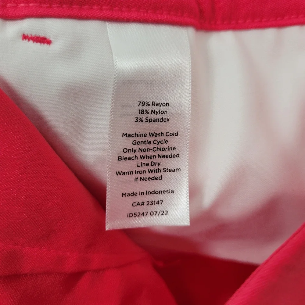 Talbots Bi-Stretch Hot Pink 9